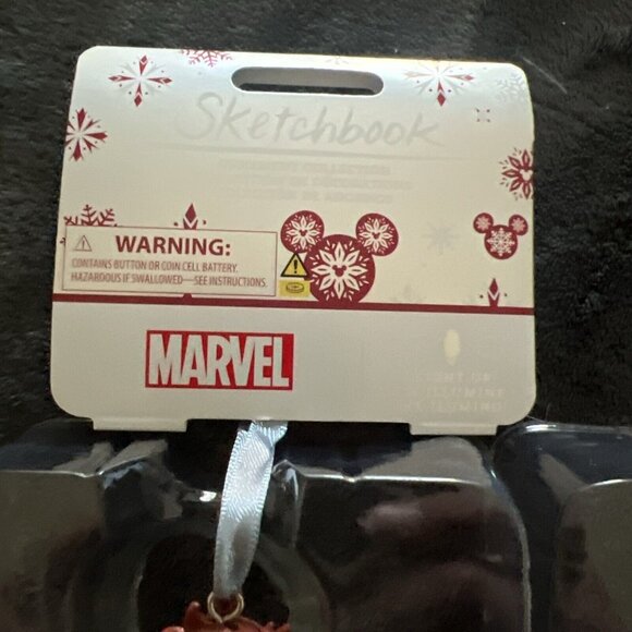 Disney Marvel Comics Scarlet Witch Light-Up Living Magic Sketchbook Ornament - Picture 2 of 7